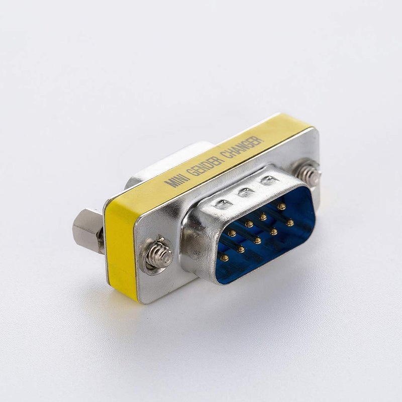 Arnorin DB9 Port Saver Serial RS232 Female to Male Mini Adapter Pack of 2 - Image 3